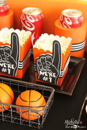 Popcorn And Foam Basketballs