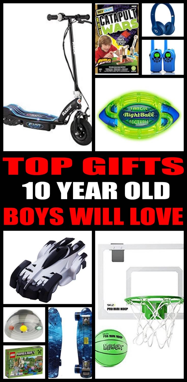 gift suggestions for a 10 year old boy