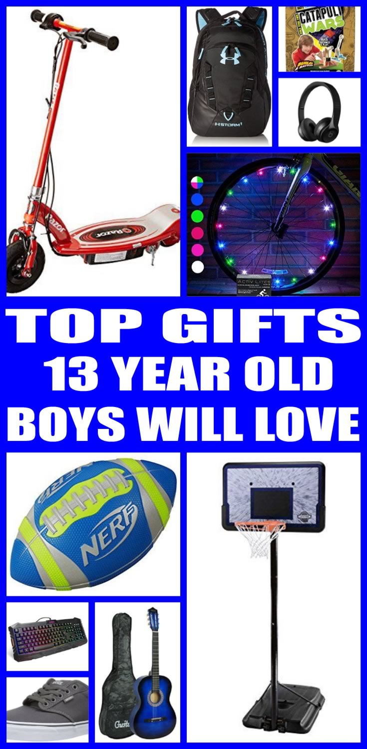 13 yr old boy gift ideas