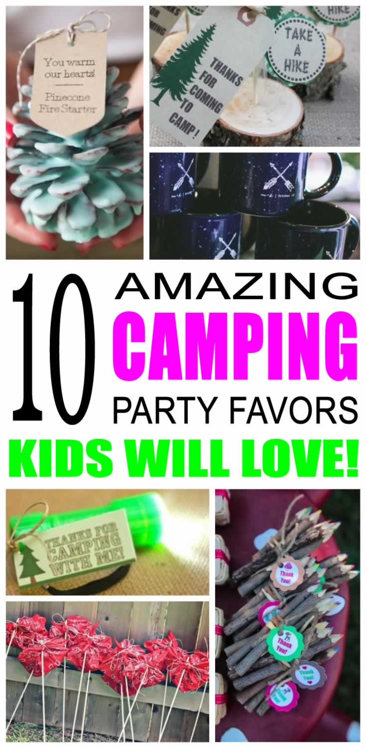 Camping Party Favor Ideas