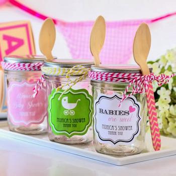 Chevron Mason Jar With A Spoon