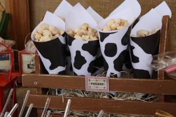 Cowgirl Cow Cones
