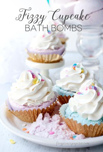 DIY Cupcake Bath Bombs