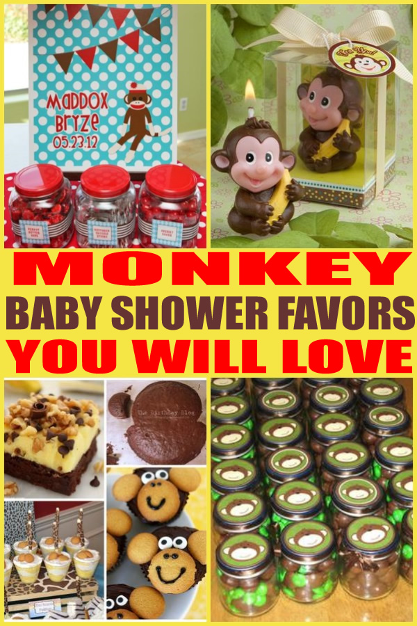 monkey baby shower favors