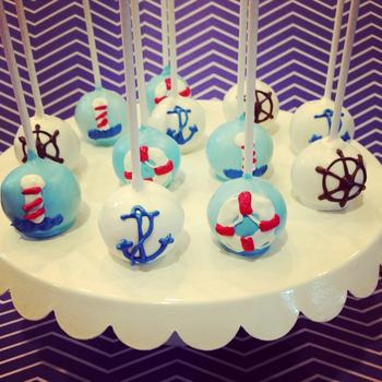 Nautical Cake Pops