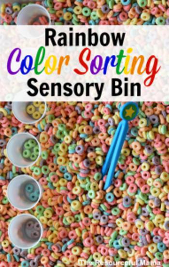 Rainbow Sensory Bin