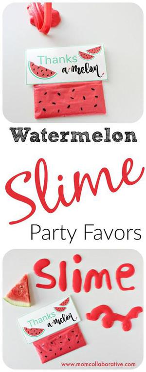 Watermelon Slime Party Favor