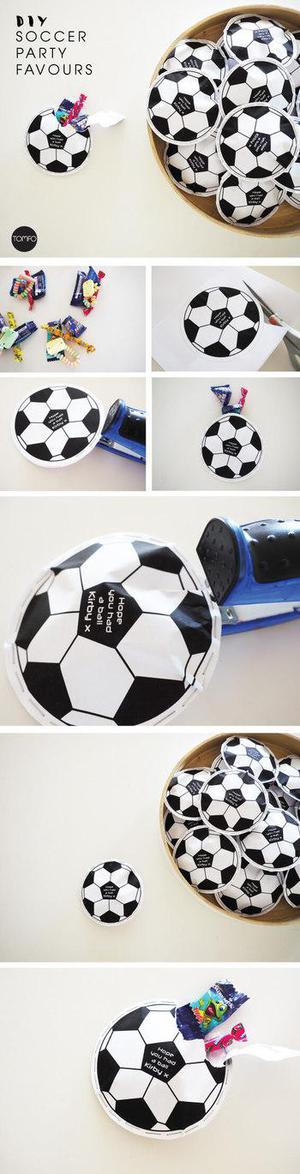 DIY Soccer Party Favor
