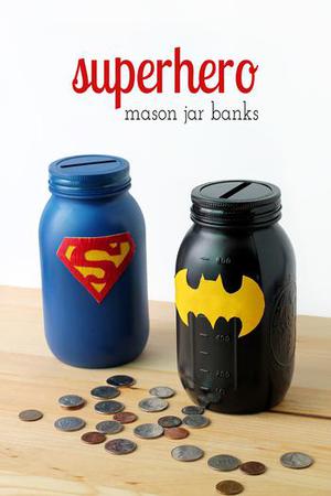 Superman Mason Jar