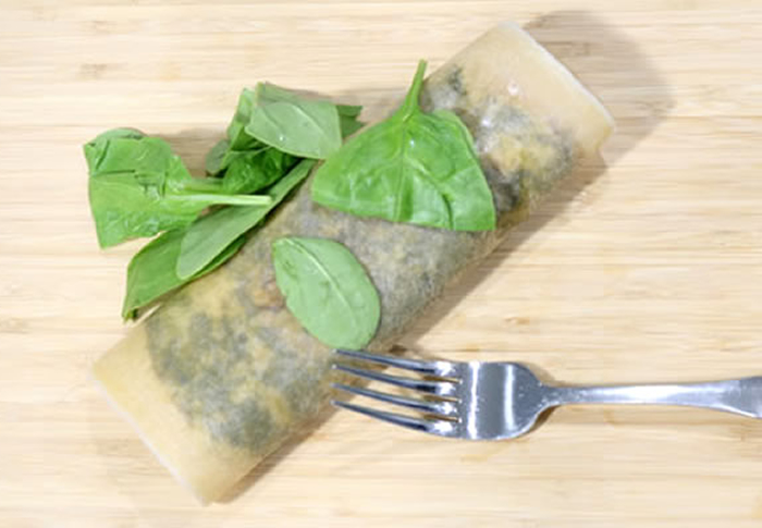 Keto Breakfast Recipe - Low Carb Egg - Spinach - Coconut Wrap - Gluten Free - Easy