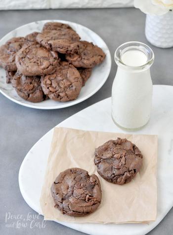 Chewy Double Chocolate Chip Keto Cookies