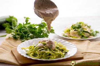 High-Fat Keto Alfredo Creamy Zucchini Noodles Easy And Low Carb