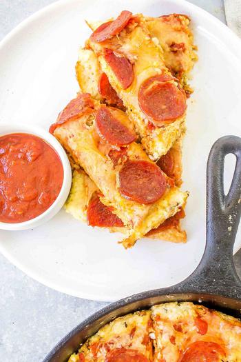 Keto Pizza Sticks - Low Carb Pizza Recipe