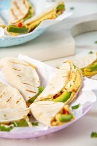 Mini Avocado and Hummus Quesadilla